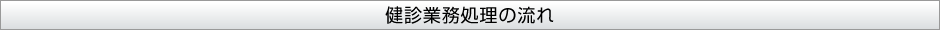 健診業務処理の流れ